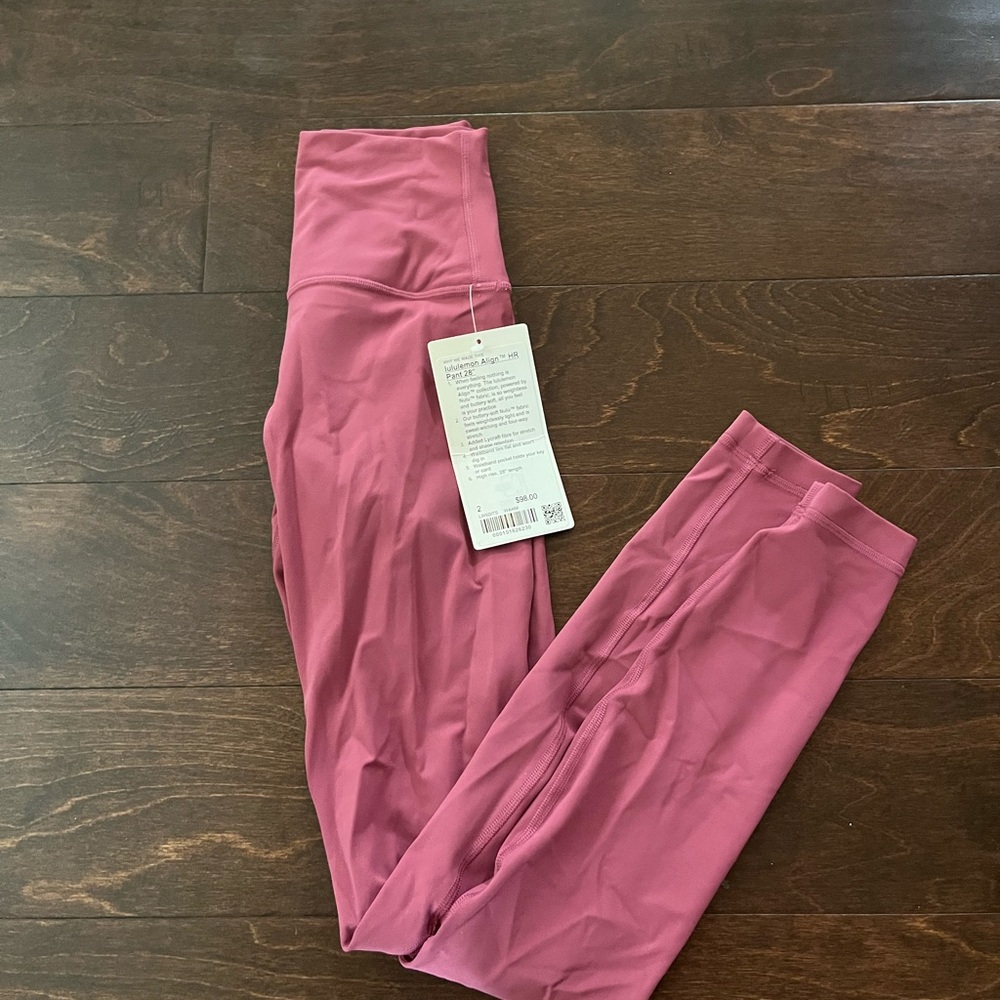 lululemon Align Pant 28" WAHM 2
Washed Mauve - NWT